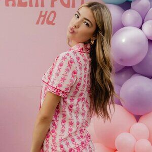 Brand New in Box Pink Palm Puff PJs Size SM